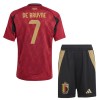 Original Trikotsatz Belgien De Bruyne 7 Heimtrikot EURO 2024 Für Kinder